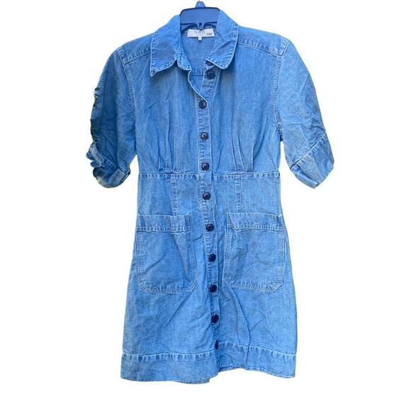 Sea New York Denim Mini Dress Size 4 - Picture 1 of 5